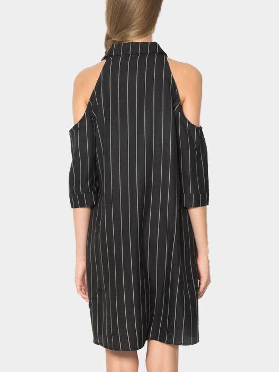 Womens Striped Mini Dresses