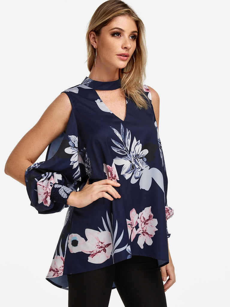 Ladies Navy Blouses