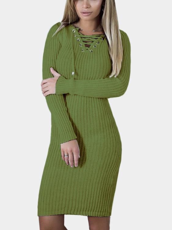 Womens Long Sleeve Casual Dresses