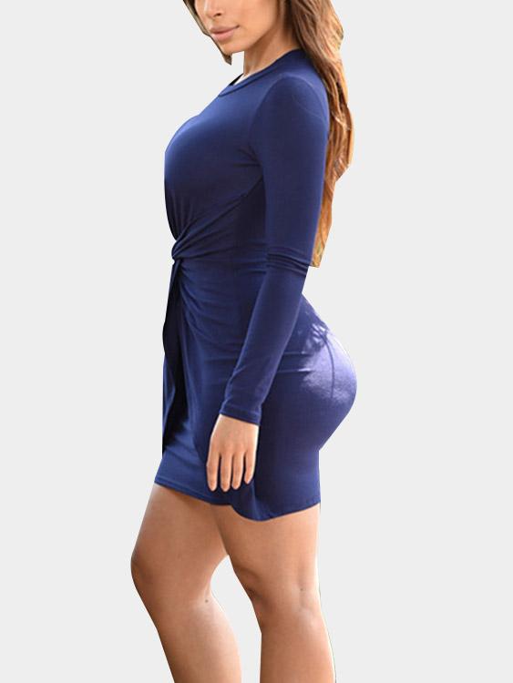 Ladies Dark Blue Bodycon Dresses