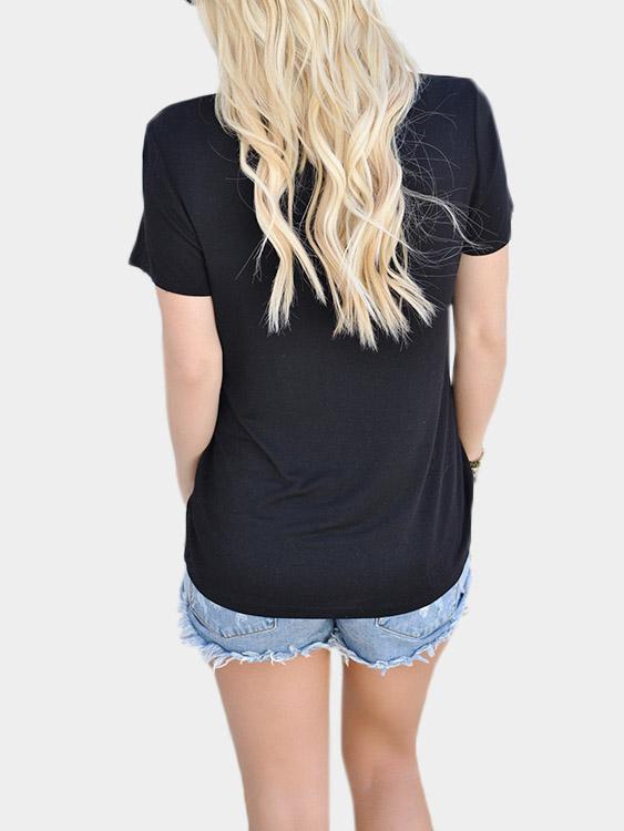 Womens Black T-Shirts