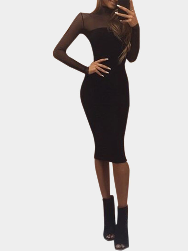 Womens Black Bodycon Dresses