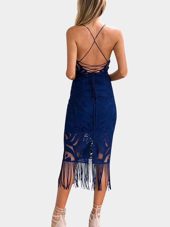 Womens Blue Sexy Dresses