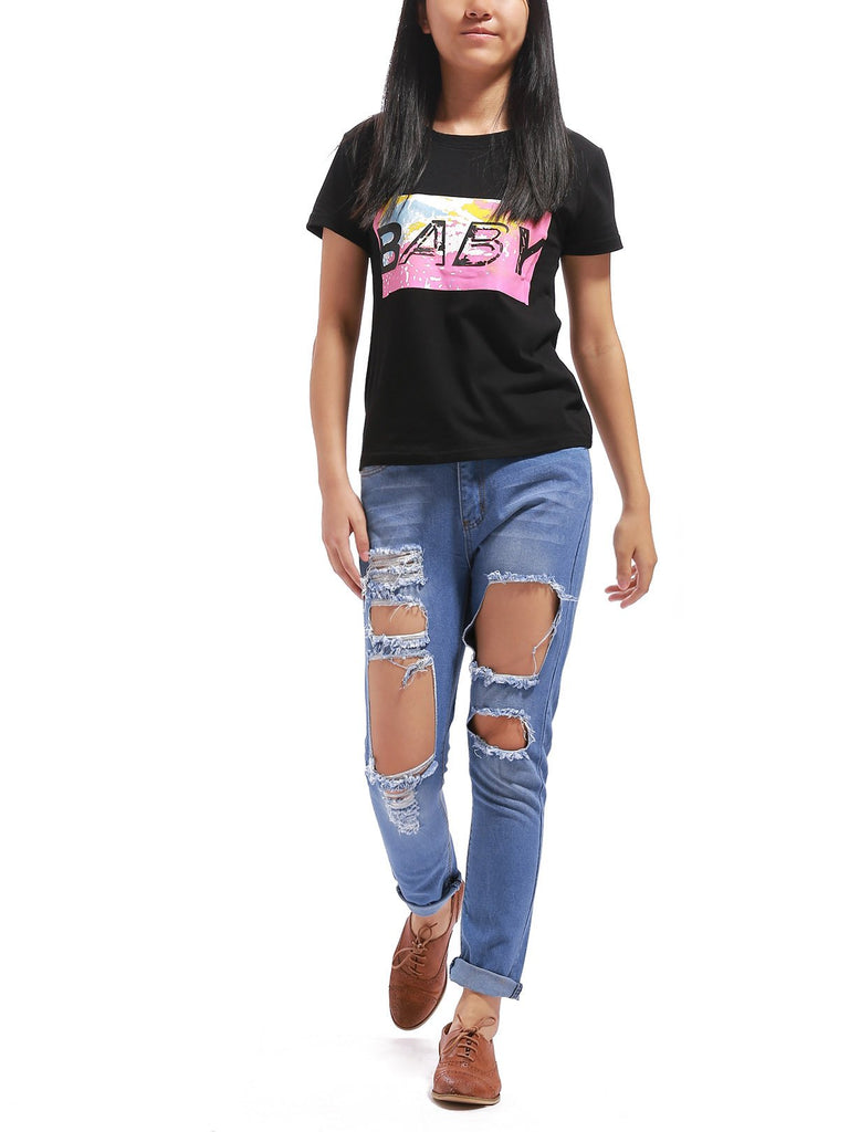Ladies Black T-Shirts