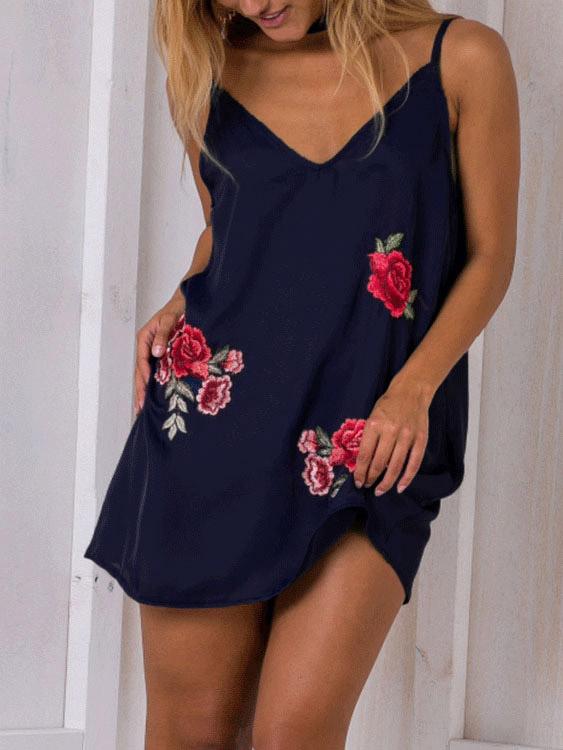 Ladies Navy Mini Dresses