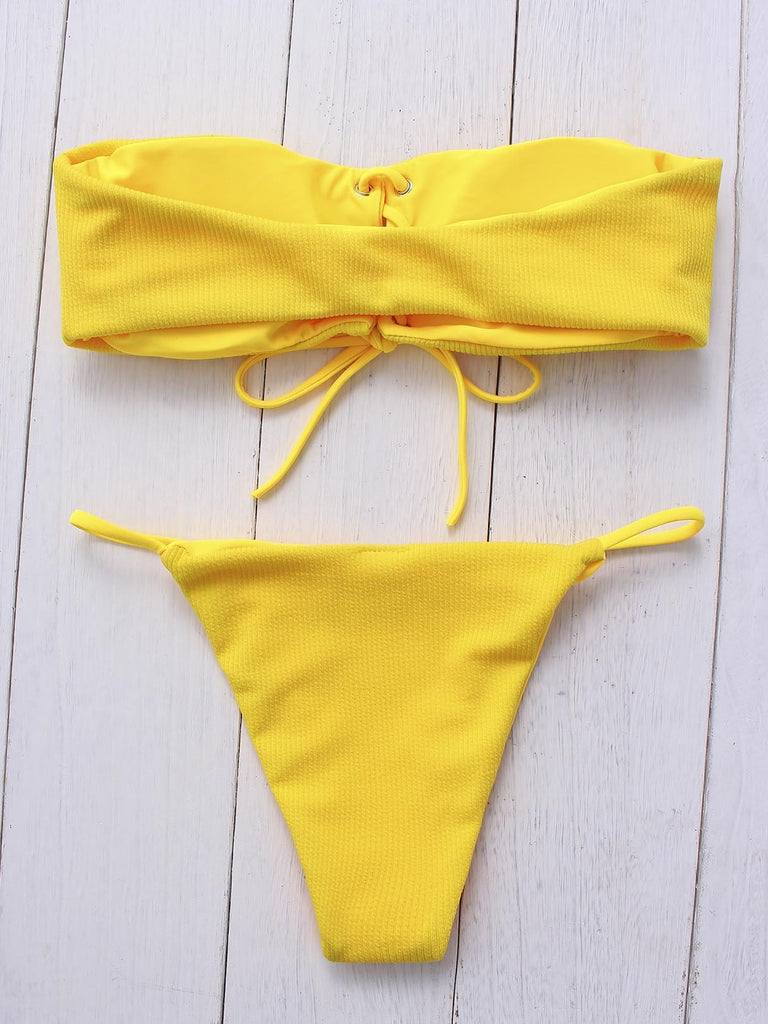 Womens Yellow Bikinis