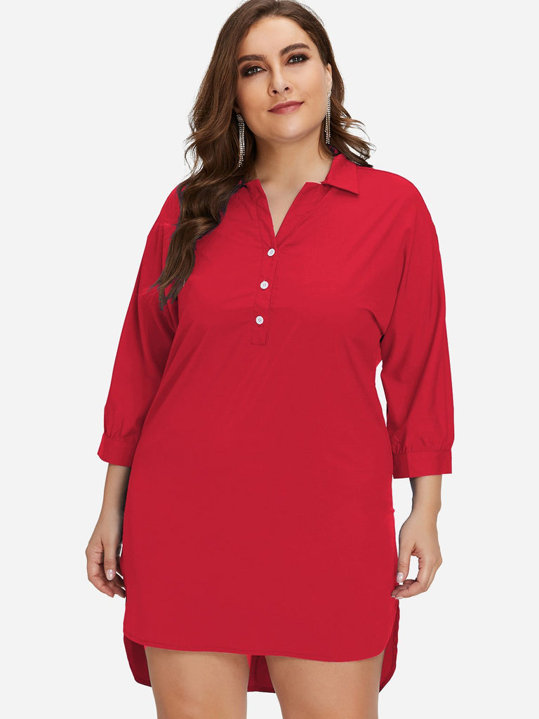 Ladies Red Plus Size Dresses