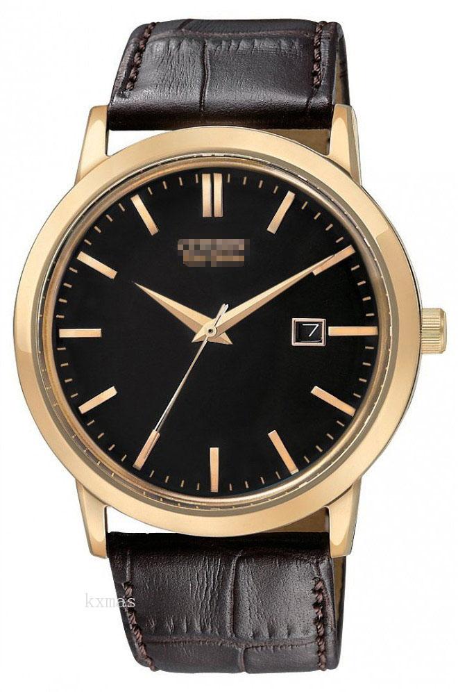 Inexpensive Elegant Leather Wristwatch Strap BM7193-07E_K0001655
