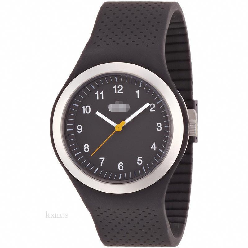 Wholesale Latest Trendy Rubber Wristwatch Strap BN0111BKBKG_K0010297