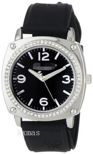 Bargain Elegance Silicone 20 mm Watch Strap BS1004BK_K0035449