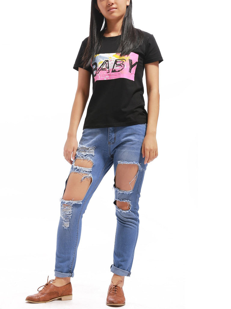 Ladies Half Sleeve T-Shirts