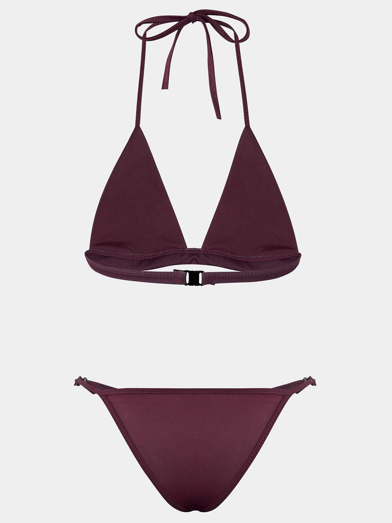 Womens Burgundy Bikinis