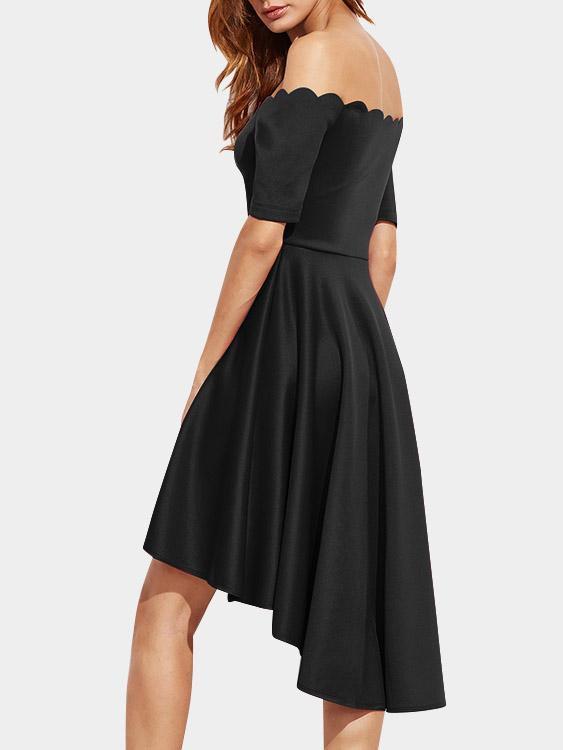 Womens Black Off The Shoulder Dresses