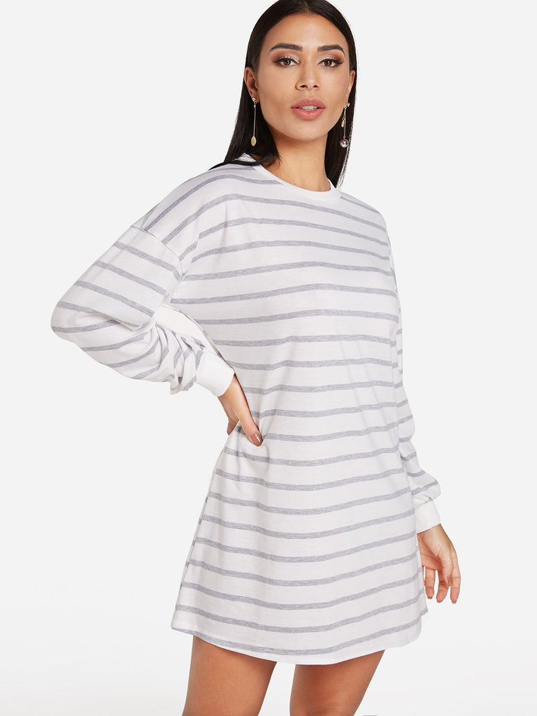 Ladies Long Sleeve Shirt Dress