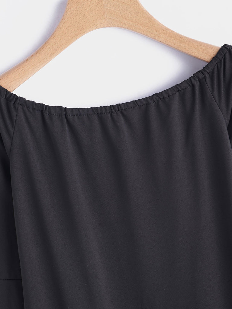 Ladies Black Off The Shoulder Dresses