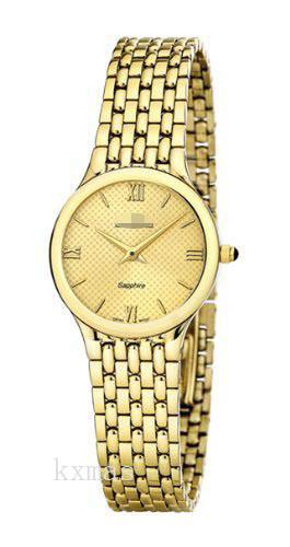 Discount Trendy Gold Tone Stainless Steel Watch Wristband C4365-3_K0010484