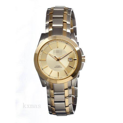 Discount Elegant Twotone Stainless Steel 21 mm Wristwatch Band C4403-2_K0010475
