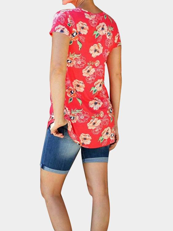 Womens Red T-Shirts