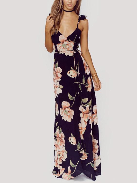 Ladies Floral Maxi Dresses