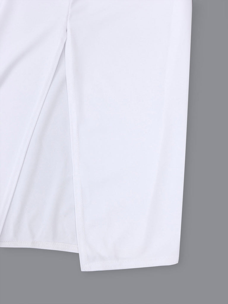 Ladies White Midi Dresses