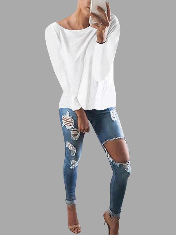 Womens White T-Shirts