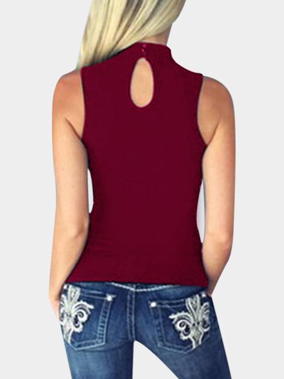 Womens Burgundy Camis