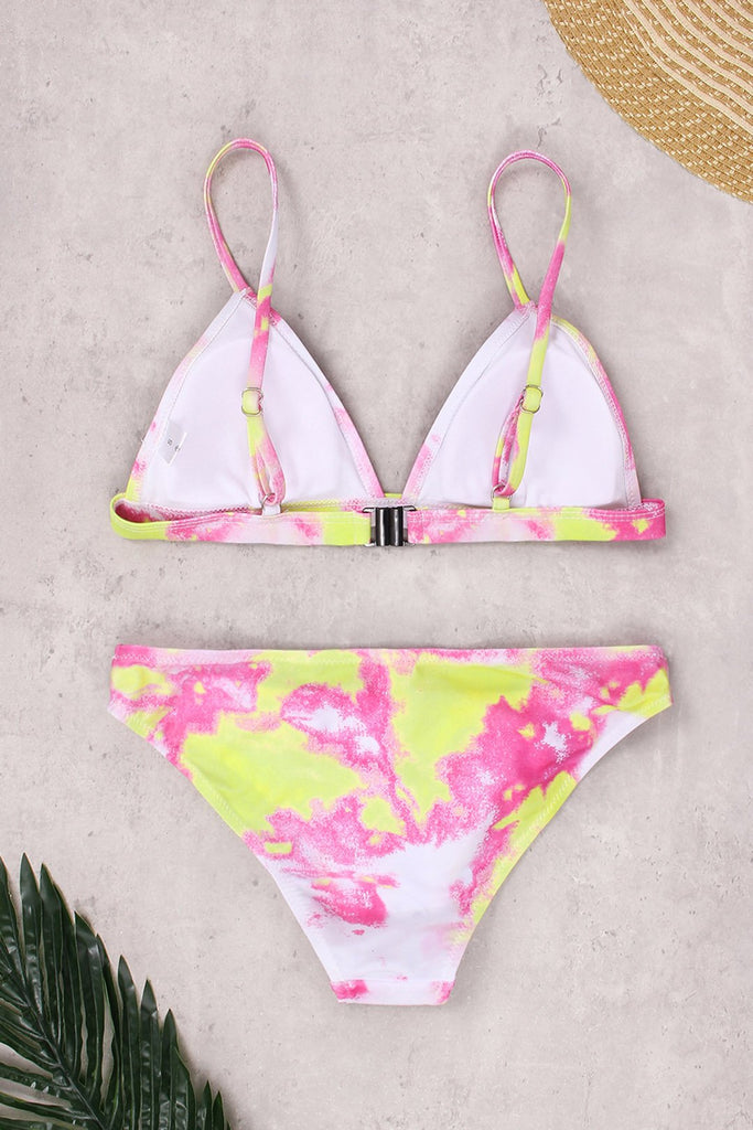 Ladies V-Neck Two Piece Bikinis