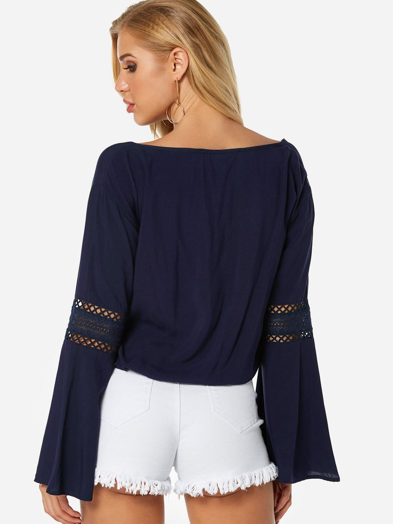 Womens Navy Blouses