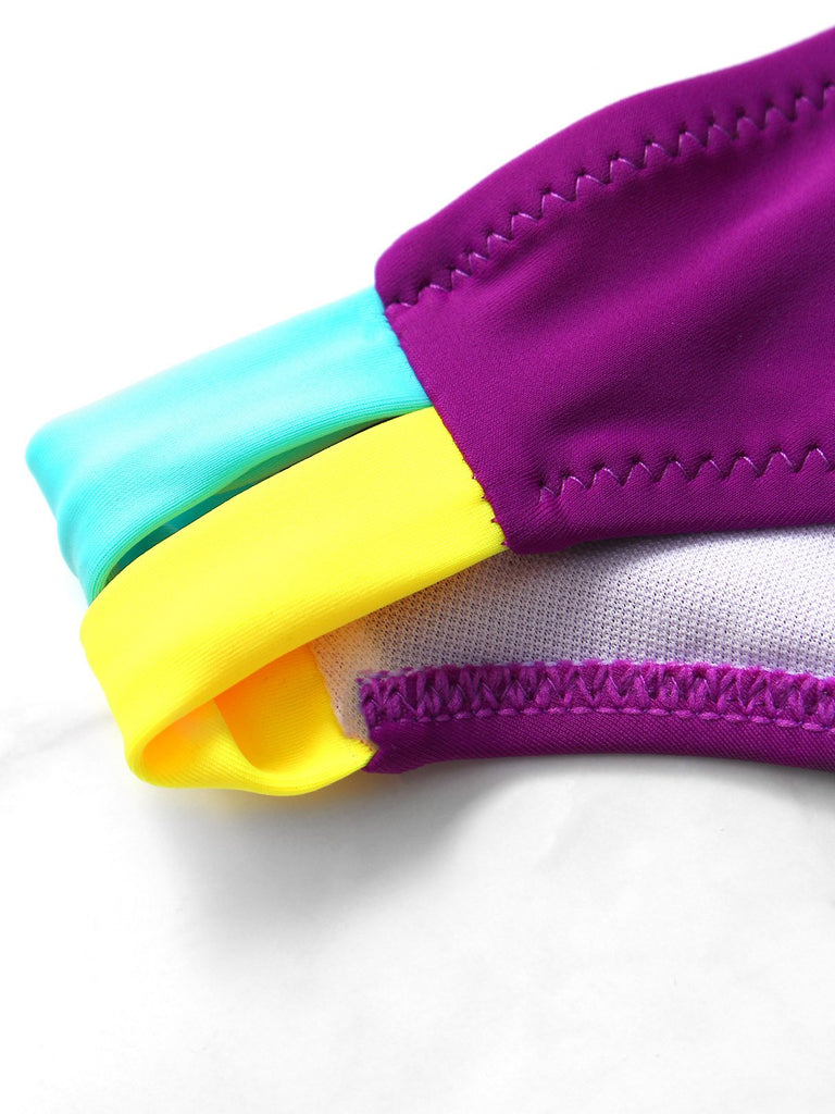 High Neck Push Up Bikinis