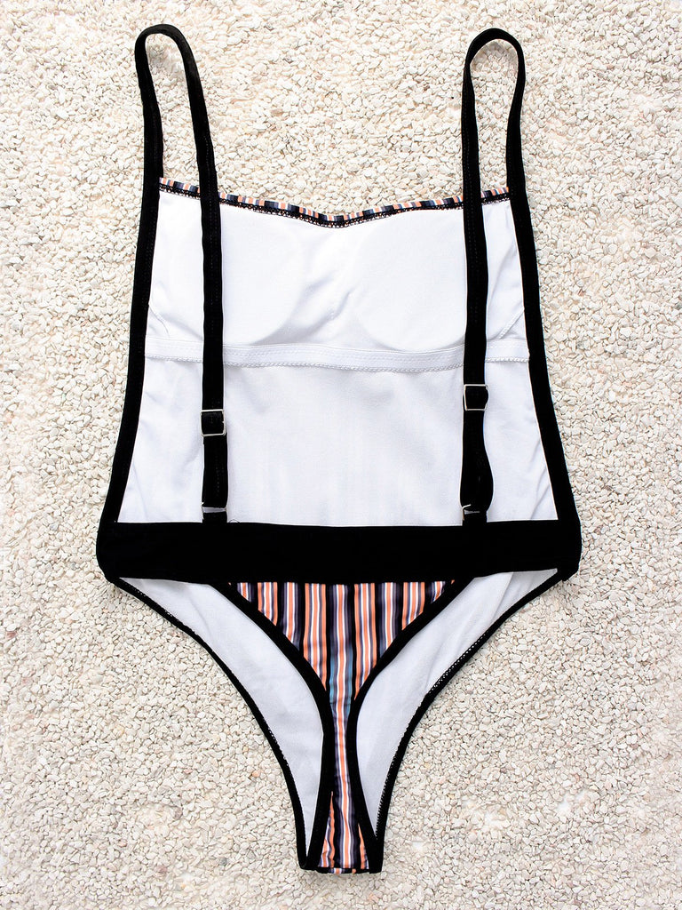 Womens Striped One-Pieces