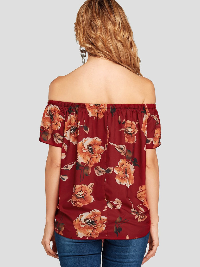 Ladies Short Sleeve Blouses
