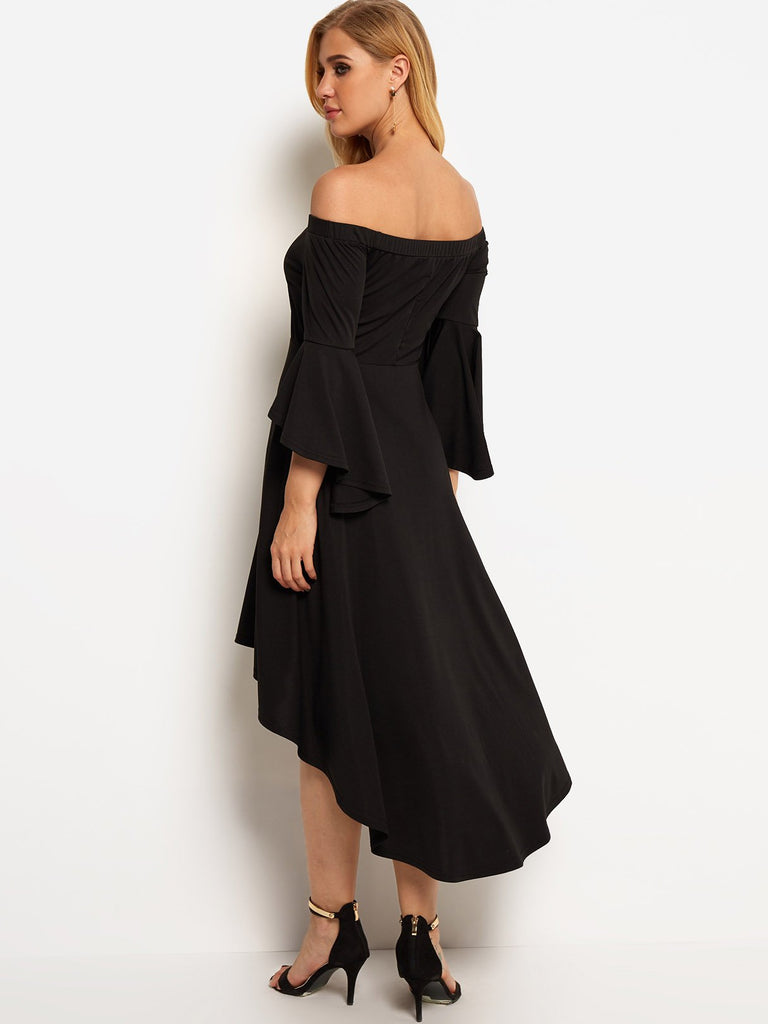 Womens Black Off The Shoulder Dresses