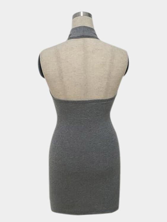 Womens Grey Bodycon Dresses