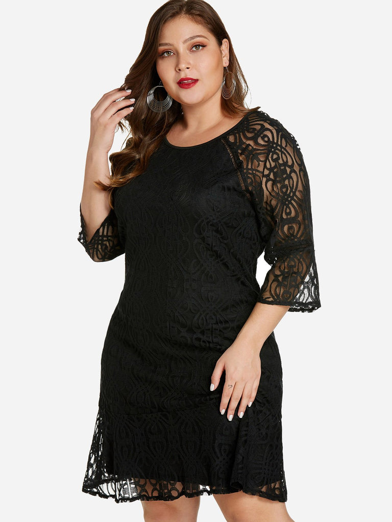 Ladies Black Plus Size Dresses