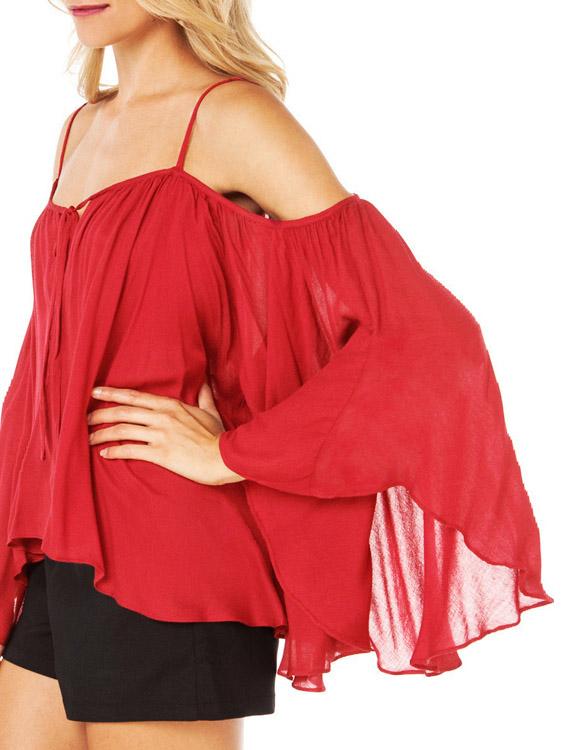 Ladies Red Blouses