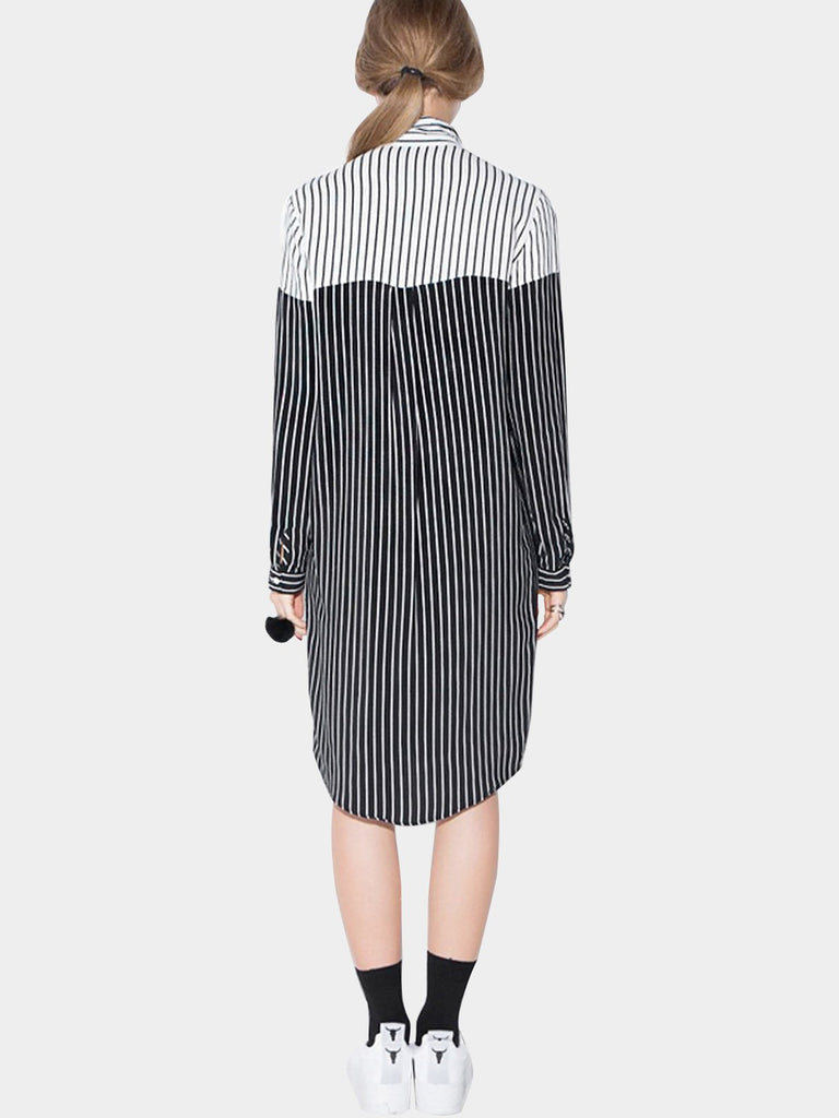 Womens Striped Shirt Dresses