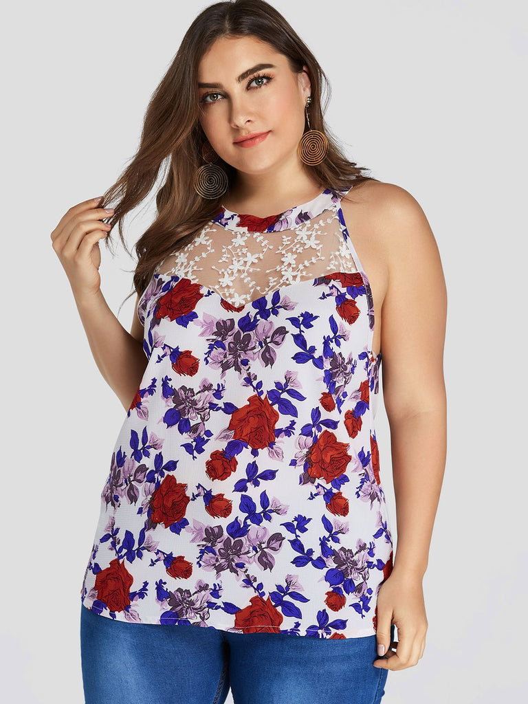 Ladies Sleeveless Plus Size Tops