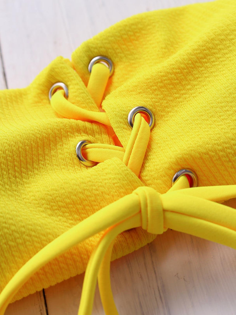 Ladies Yellow Bikinis
