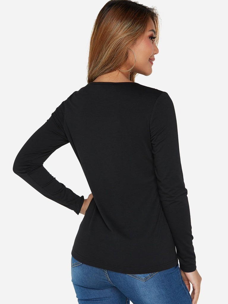 Womens Black T-Shirts