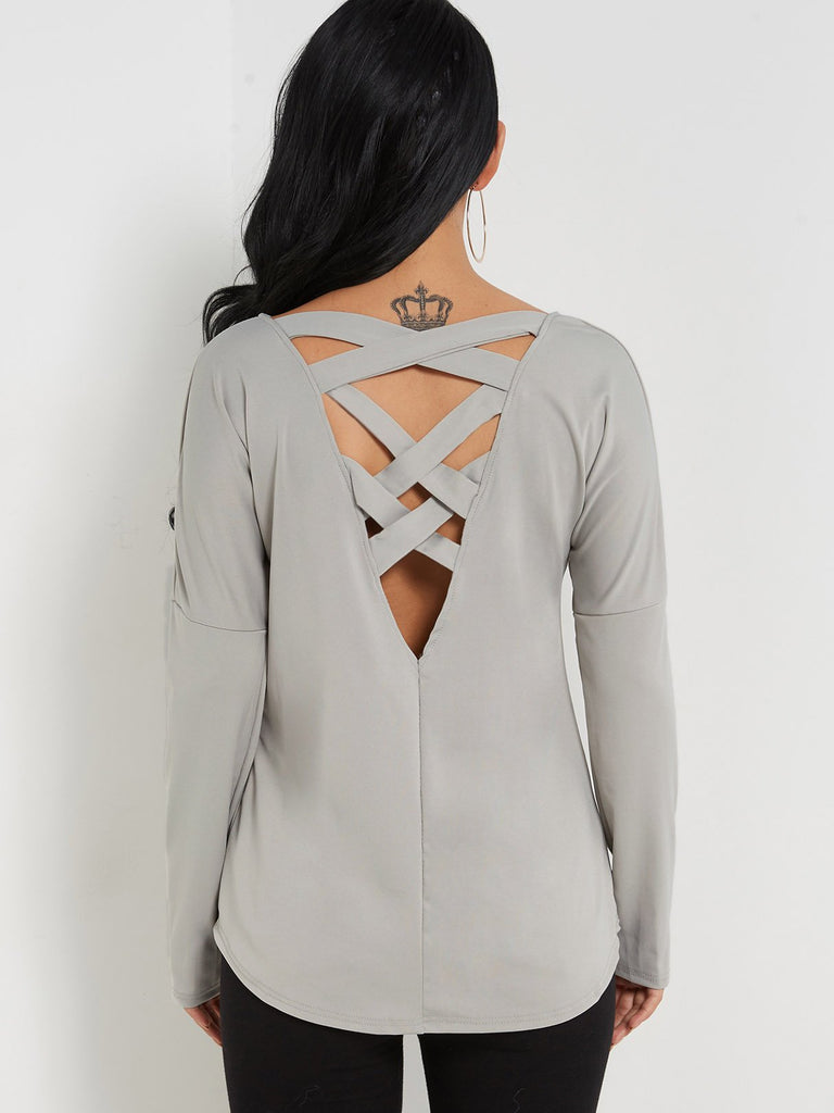 Womens Grey T-Shirts
