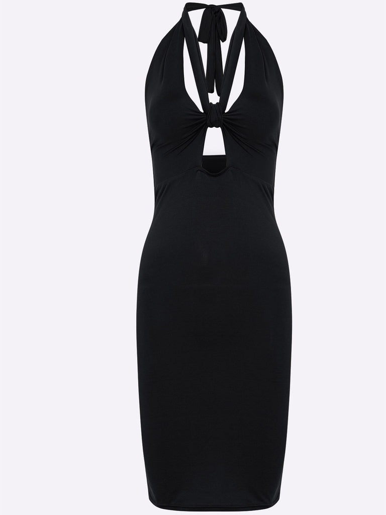 Ladies Black Midi Dresses