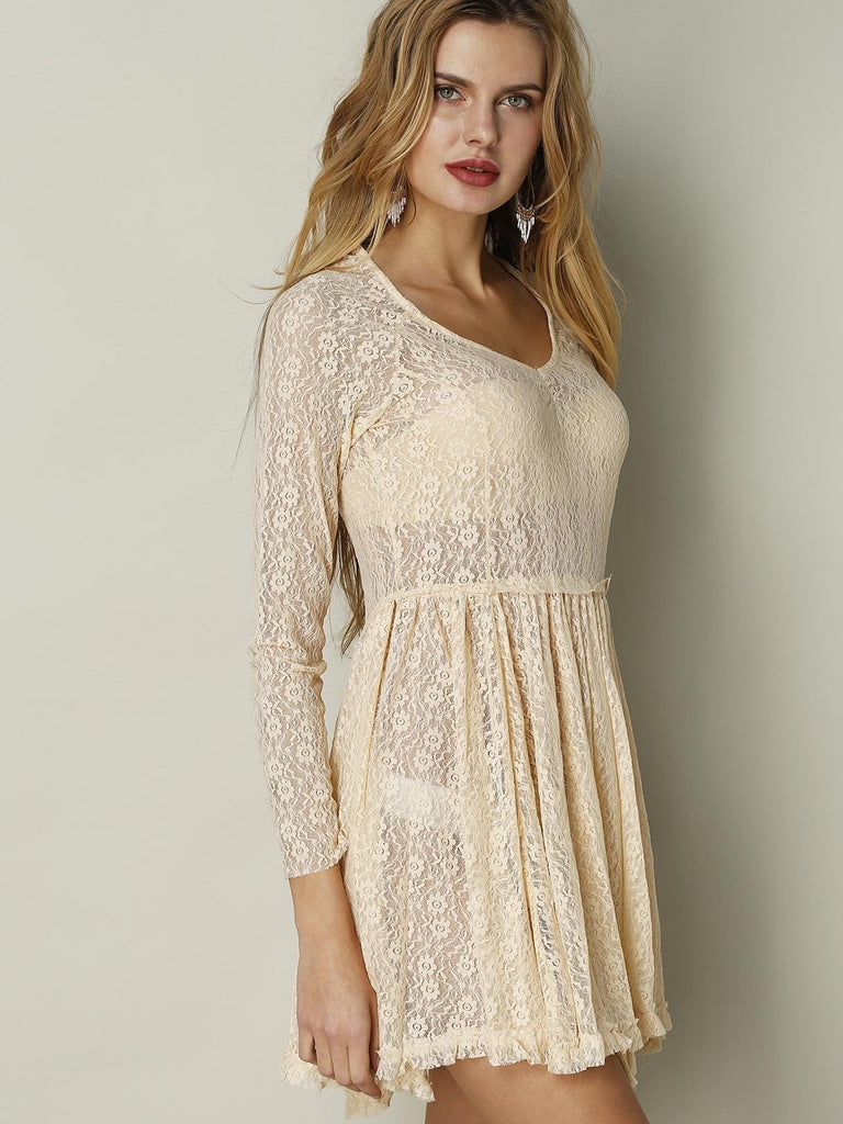 Ladies Apricot Mini Dresses