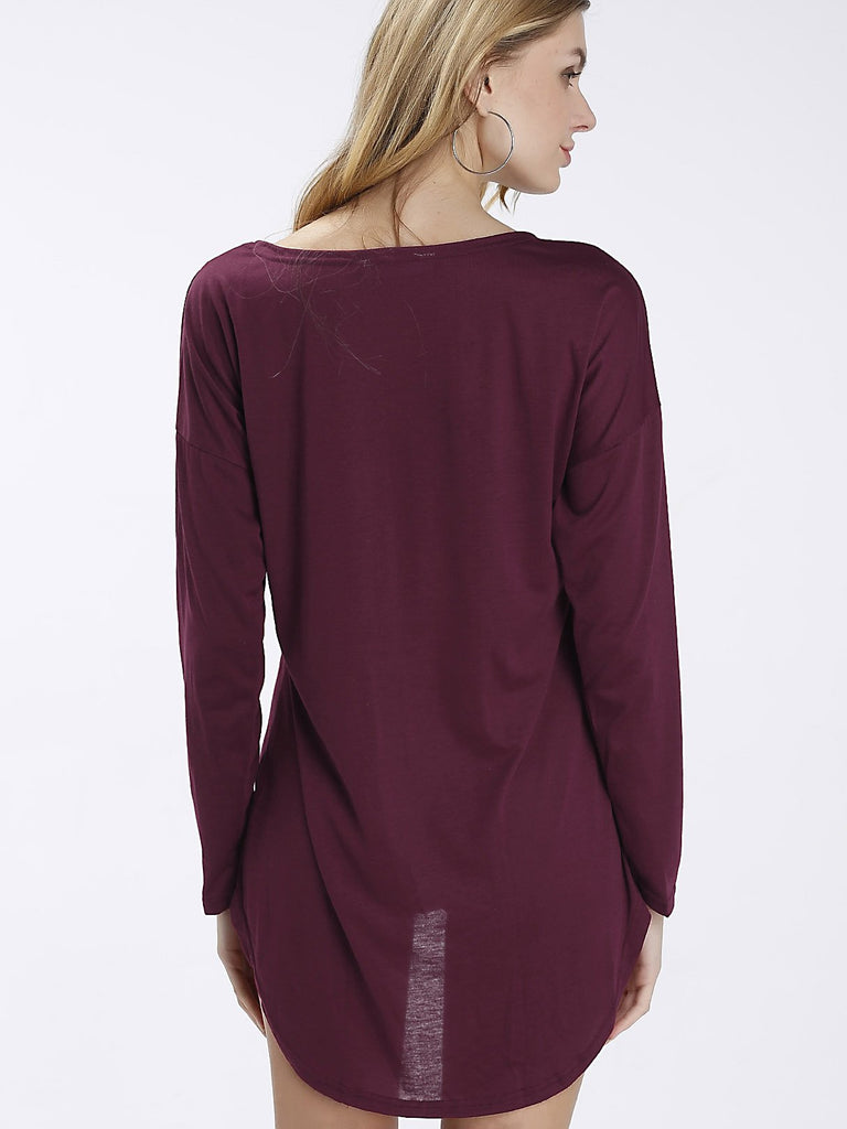 Ladies Burgundy Mini Dresses