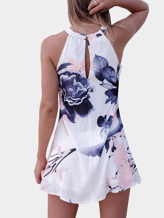 Womens Floral Mini Dresses