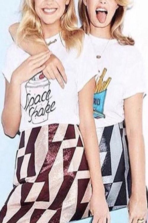 Ladies White T-Shirts