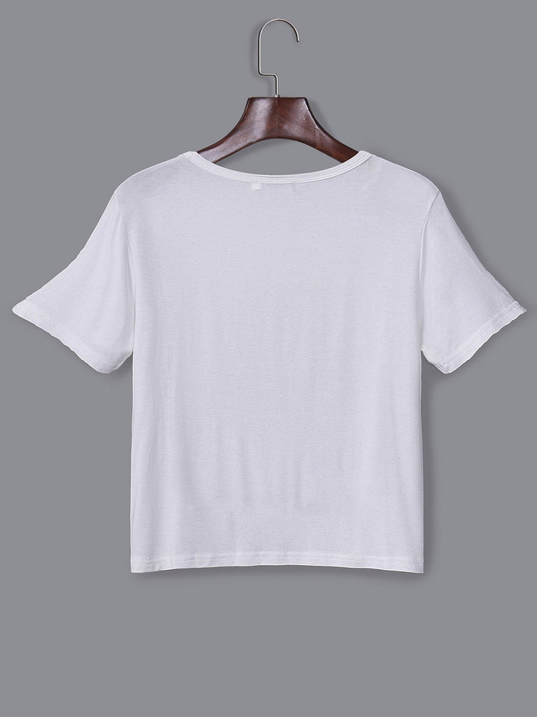 Ladies White T-Shirts