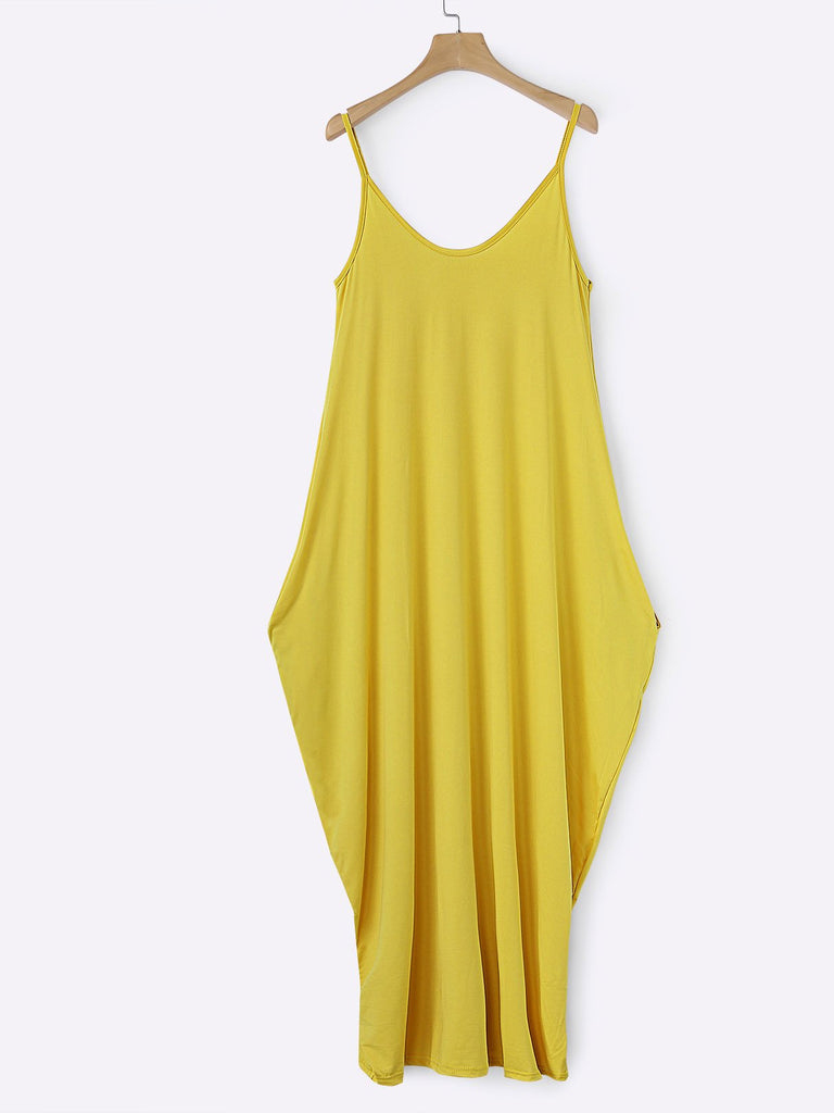 Womens Yellow Maxi Dresses