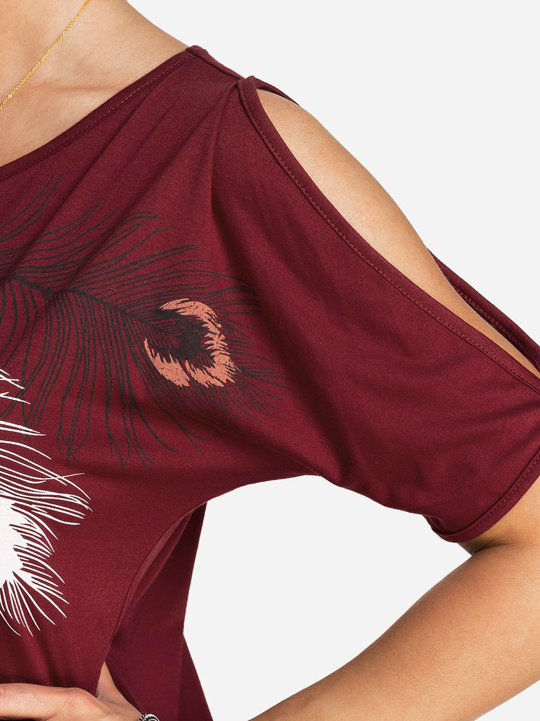 Ladies Red Blouses And Tops