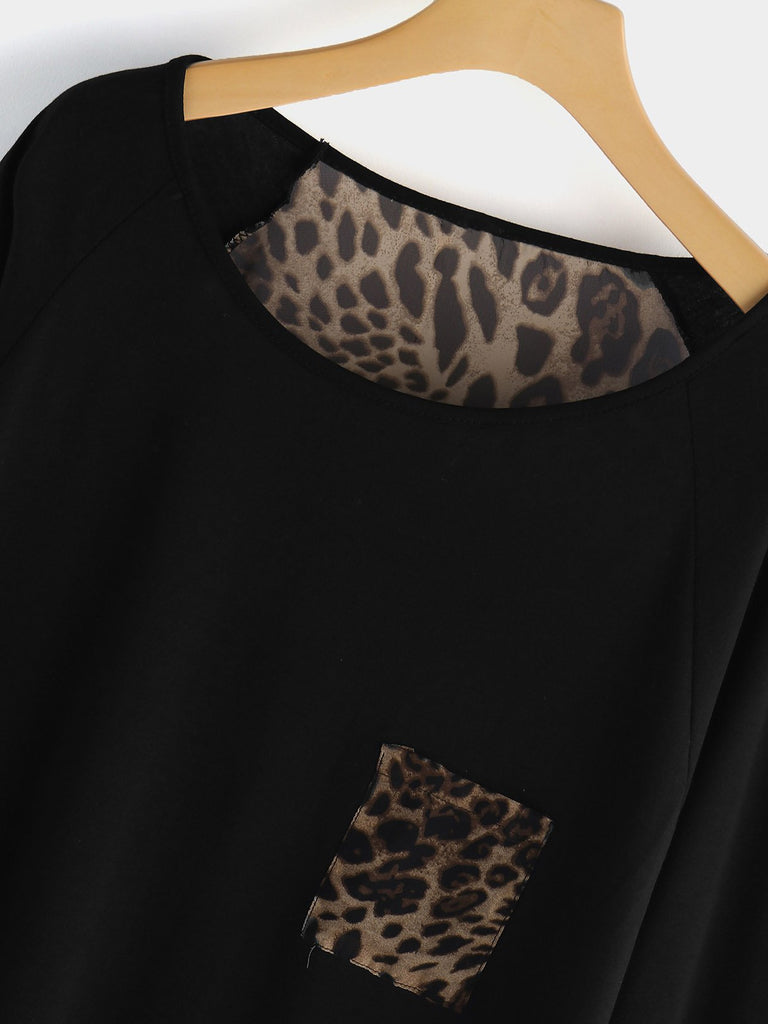 Ladies Leopard Plus Size Tops
