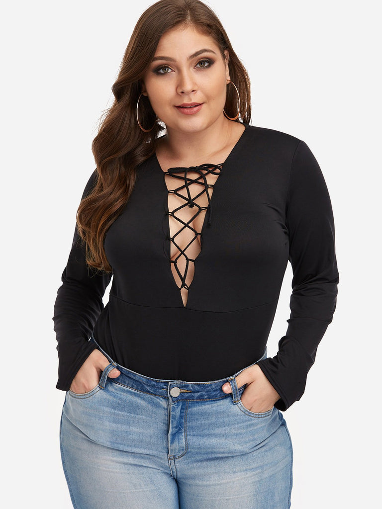 Womens Black Plus Size Intimates